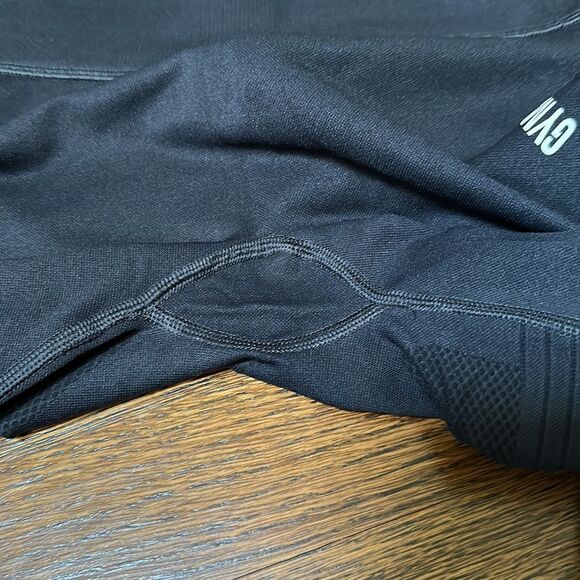 Gymshark Black Seamless Moto Look Leggings - Size Small - Picture 6 of 11